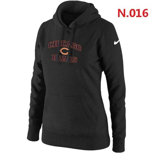 Women's Chicago Bears Heart & Soul Pullover Hoodie Black cheap jerseys for sale - CheapJerseys.Shop