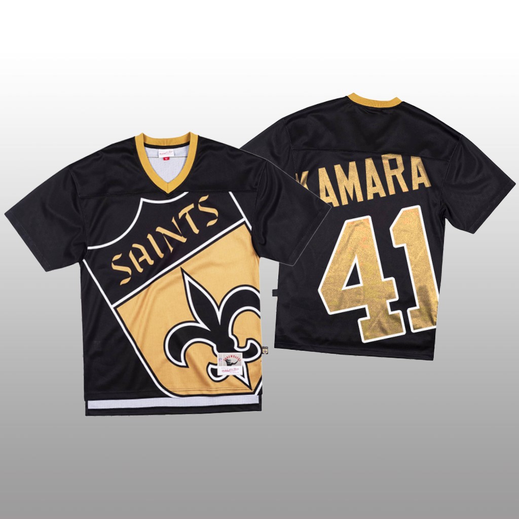 New Orleans Saints #41 Alvin Kamara Black Men's Mitchell & Nell Big Face Fashion Limited Jersey cheap jerseys for sale - CheapJerseys.Shop