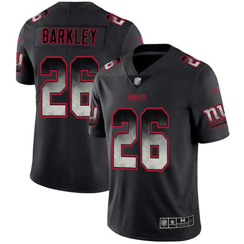 Giants #26 Saquon Barkley Black Men's Stitched Vapor Untouchable Limited Smoke Fashion Jersey cheap jerseys for sale - CheapJerseys.Shop