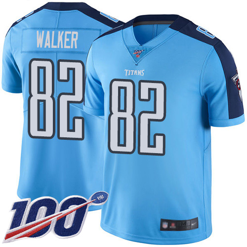 Tennessee Titans #82 Delanie Walker Light Blue Men's Stitched Limited Rush 100th Season Jersey Men's cheap jerseys for sale - CheapJerseys.Shop