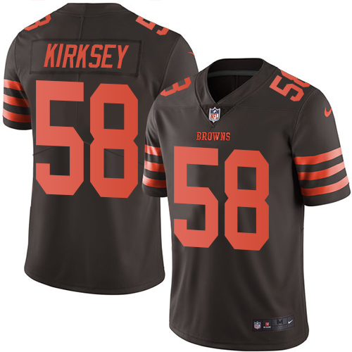 Cleveland Browns #58 Christian Kirksey Brown Men's Stitched Limited Rush Jersey Men's cheap jerseys for sale - CheapJerseys.Shop