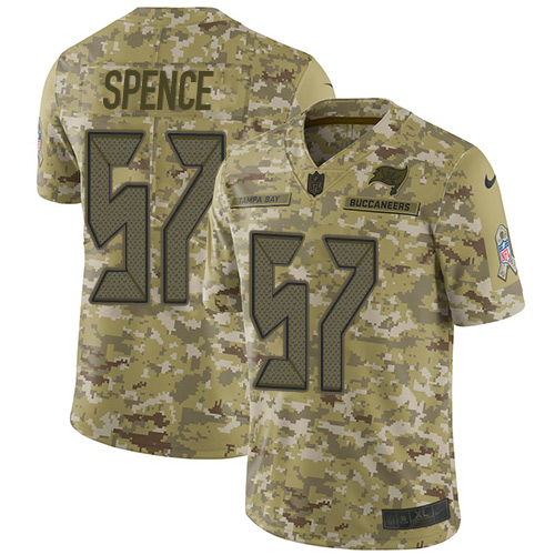 Tampa Bay Buccaneers #57 Noah Spence Camo Men's Stitched Limited 2018 Salute To Service Jersey Men's cheap jerseys for sale - CheapJerseys.Shop