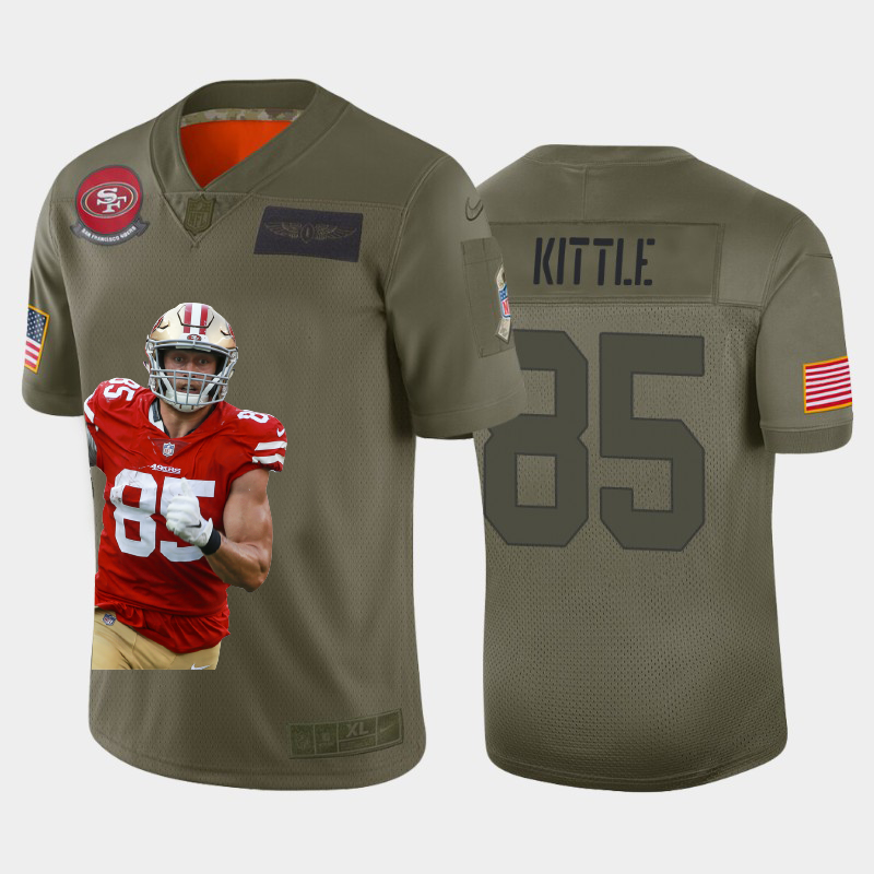 San Francisco 49ers #85 George Kittle Team Hero Vapor Limited Jersey Camo cheap jerseys for sale - CheapJerseys.Shop