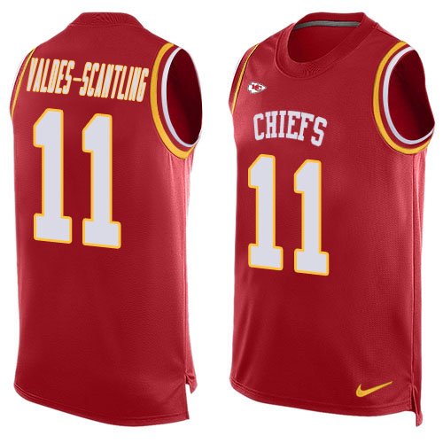 Chiefs #11 Marquez Valdes-Scantling Red Team Color Men's Stitched Limited Tank Top Jersey cheap jerseys for sale - CheapJerseys.Shop