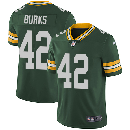 Green Bay Packers #42 Oren Burks Green Team Color Men's Stitched Vapor Untouchable Limited Jersey Men's cheap jerseys for sale - CheapJerseys.Shop