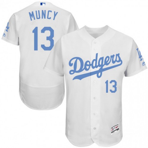 Los Angeles Dodgers #13 Max Muncy White Flexbase Authentic Collection Father's Day Stitched Jersey Men's cheap jerseys for sale - CheapJerseys.Shop