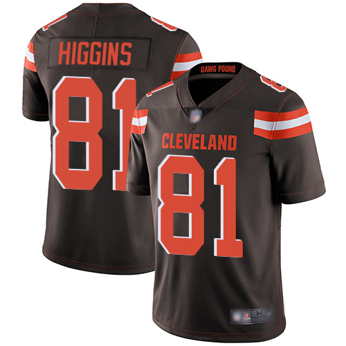 Cleveland Browns #81 Rashard Higgins Brown Team Color Men's Stitched Vapor Untouchable Limited Jersey Men's cheap jerseys for sale - CheapJerseys.Shop