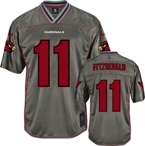 Cardinals #11 Larry Fitzgerald Grey Men's Stitched Elite Vapor Jersey cheap jerseys for sale - CheapJerseys.Shop