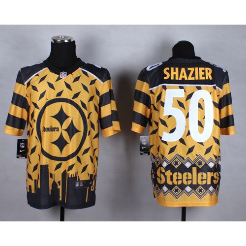 Pittsburgh Steelers #50 Ryan Shazier Gold Men's Stitched Elite Noble Fashion Jersey Men's cheap jerseys for sale - CheapJerseys.Shop