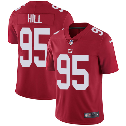 New York Giants #95 B.J. Hill Red Alternate Men's Stitched Vapor Untouchable Limited Jersey Men's cheap jerseys for sale - CheapJerseys.Shop