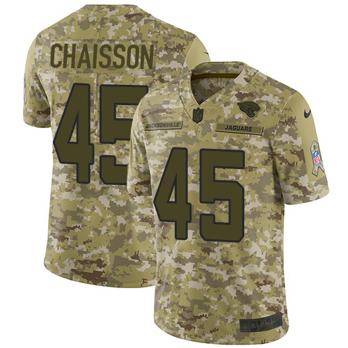 Jacksonville Jaguars #45 K'Lavon Chaisson Camo Youth Stitched Limited 2018 Salute To Service Jersey Youth cheap jerseys for sale - CheapJerseys.Shop