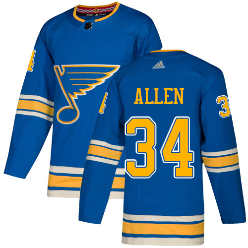 St. Louis Blues #34 Jake Allen Blue Alternate Authentic Stitched Youth Jersey Youth cheap jerseys for sale - CheapJerseys.Shop