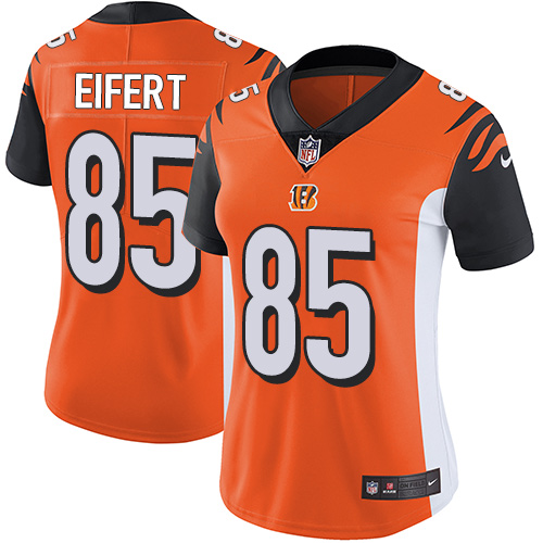 Cincinnati Bengals #85 Tyler Eifert Orange Alternate Women's Stitched Vapor Untouchable Limited Jersey Womens cheap jerseys for sale - CheapJerseys.Shop