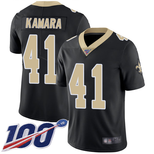 Saints #41 Alvin Kamara Black Team Color Youth Stitched 100th Season Vapor Limited Jersey cheap jerseys for sale - CheapJerseys.Shop