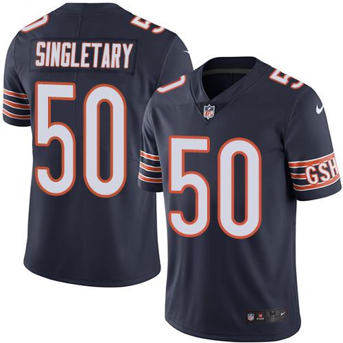 Bears #50 Mike Singletary Navy Blue Team Color Men's Stitched Vapor Untouchable Limited Jersey cheap jerseys for sale - CheapJerseys.Shop