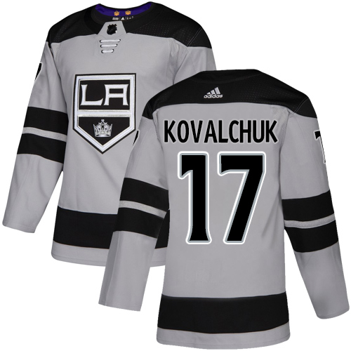 Los Angeles Kings #17 Ilya Kovalchuk Gray Alternate Authentic Stitched Jersey Men's cheap jerseys for sale - CheapJerseys.Shop