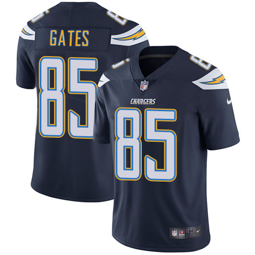Los Angeles Chargers #85 Antonio Gates Navy Blue Team Color Men's Stitched Vapor Untouchable Limited Jersey Men's cheap jerseys for sale - CheapJerseys.Shop