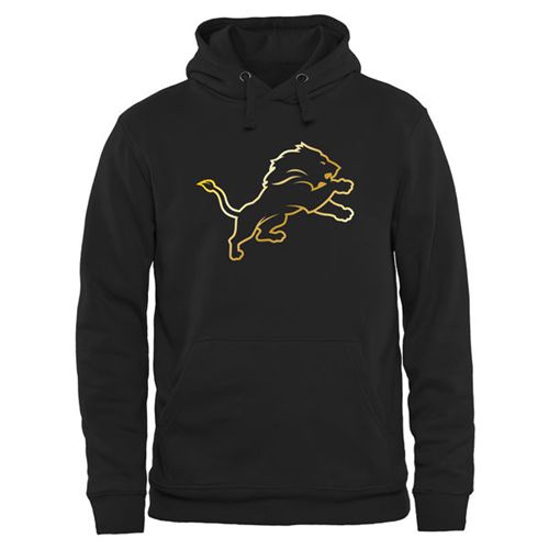 Men's Detroit Lions Pro Line Black Gold Collection Pullover Hoodie cheap jerseys for sale - CheapJerseys.Shop