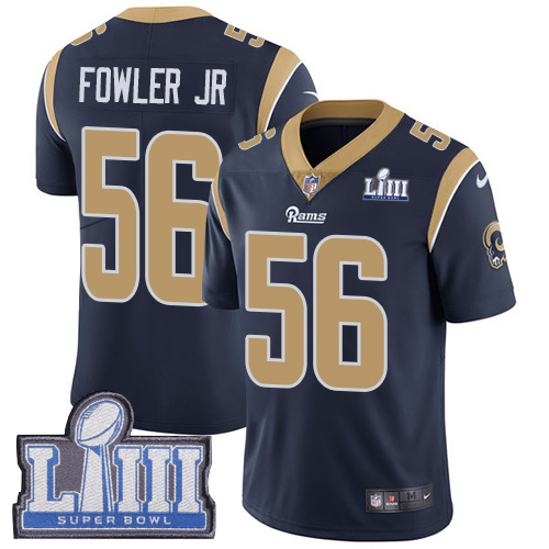 Los Angeles Rams #56 Dante Fowler Jr Navy Blue Team Color Super Bowl LIII Bound Men's Stitched Vapor Untouchable Limited Jersey Men's cheap jerseys for sale - CheapJerseys.Shop