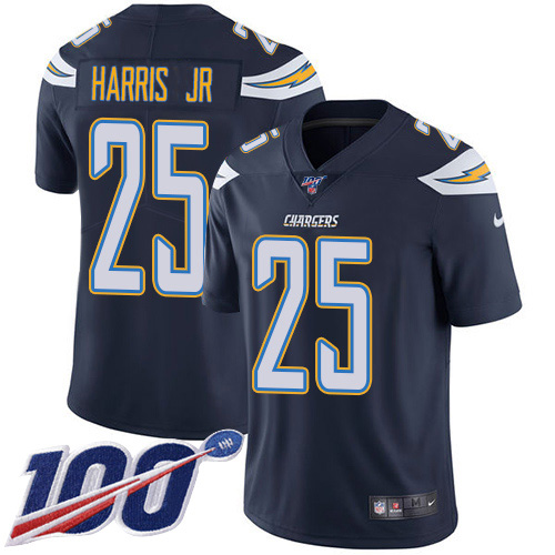 Los Angeles Chargers #25 Chris Harris Jr Navy Blue Team Color Youth Stitched 100th Season Vapor Untouchable Limited Jersey Youth cheap jerseys for sale - CheapJerseys.Shop