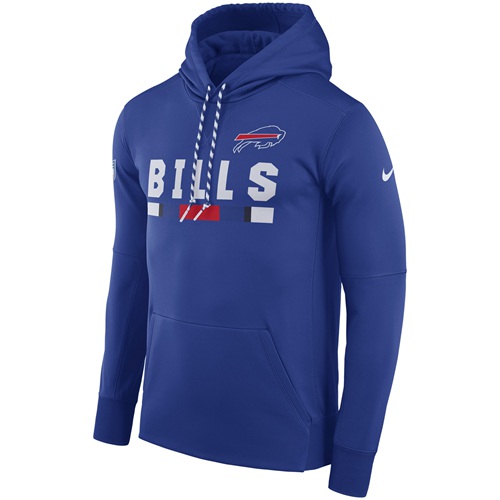 Men's Buffalo Bills Royal Sideline ThermaFit Performance PO Hoodie cheap jerseys for sale - CheapJerseys.Shop