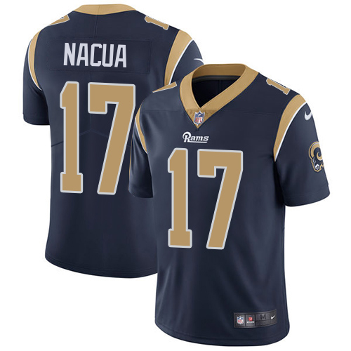 Rams #17 Puka Nacua Navy Blue Team Color Men's Stitched Vapor Untouchable Limited Jersey cheap jerseys for sale - CheapJerseys.Shop