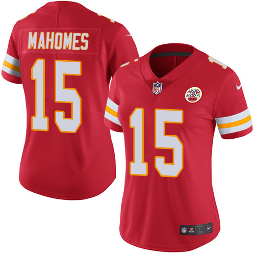 Chiefs #15 Patrick Mahomes Red Team Color Women's Stitched Vapor Untouchable Limited Jersey cheap jerseys for sale - CheapJerseys.Shop