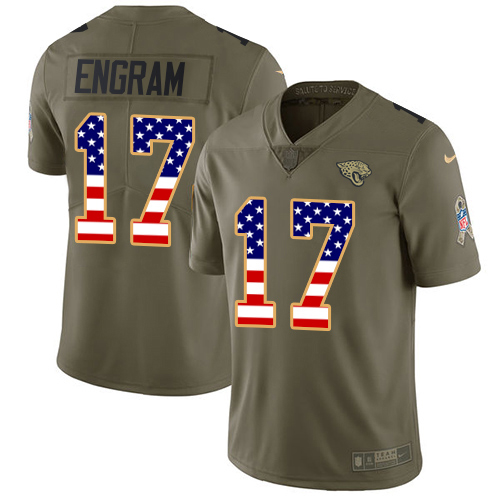 Jaguars #17 Evan Engram Olive/USA Flag Youth Stitched Limited 2017 Salute To Service Jersey cheap jerseys for sale - CheapJerseys.Shop
