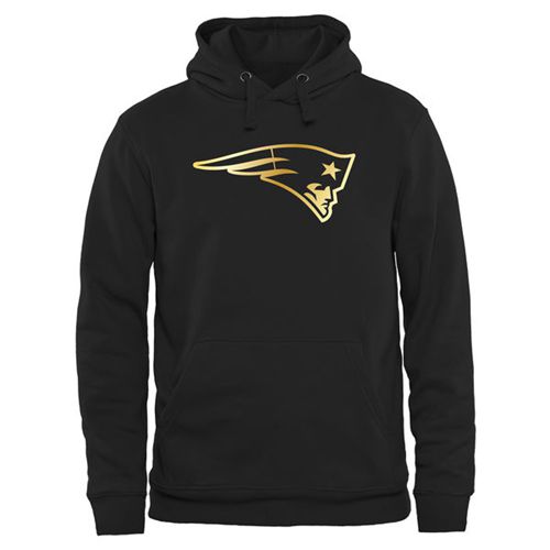 Men's New England Patriots Pro Line Black Gold Collection Pullover Hoodie cheap jerseys for sale - CheapJerseys.Shop
