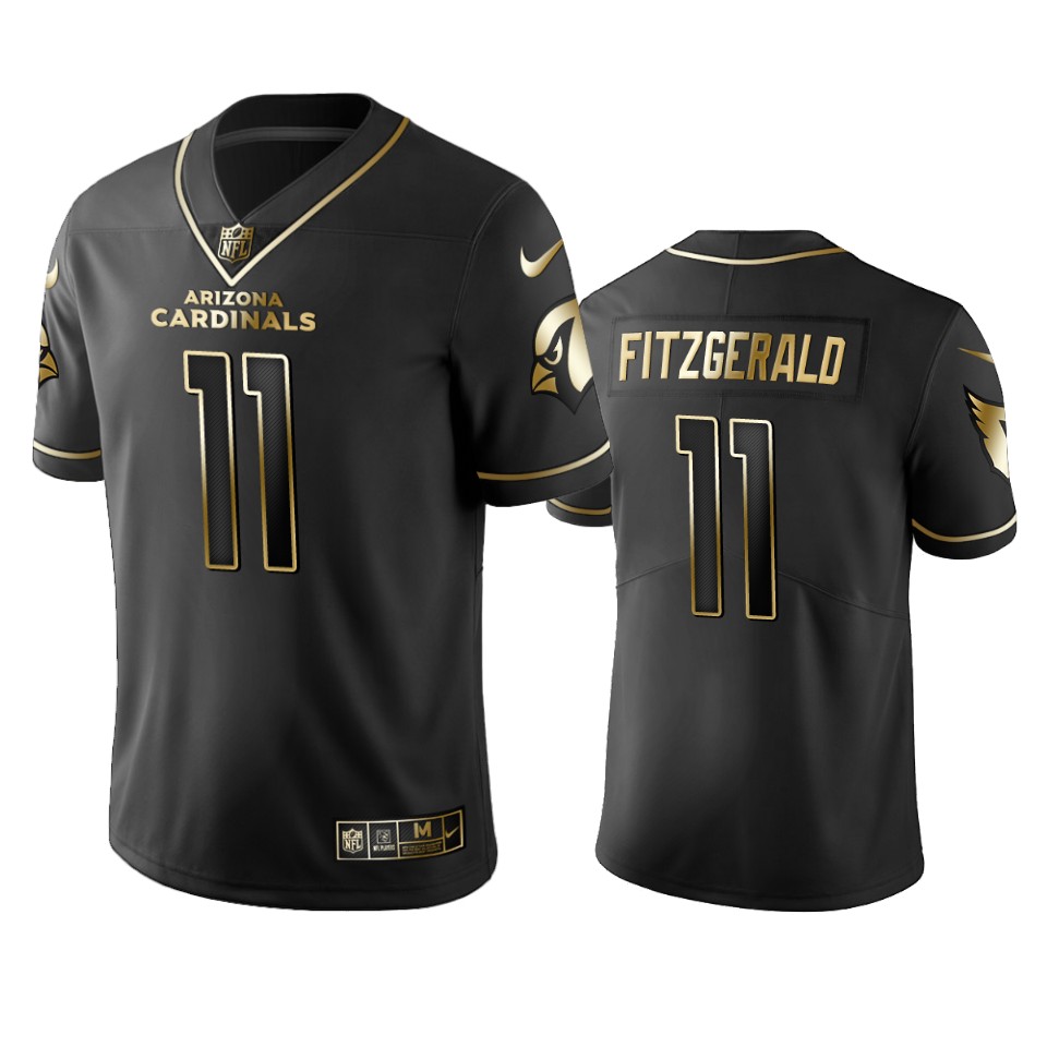 Cardinals #11 Larry Fitzgerald Men's Stitched Vapor Untouchable Limited Black Golden Jersey cheap jerseys for sale - CheapJerseys.Shop