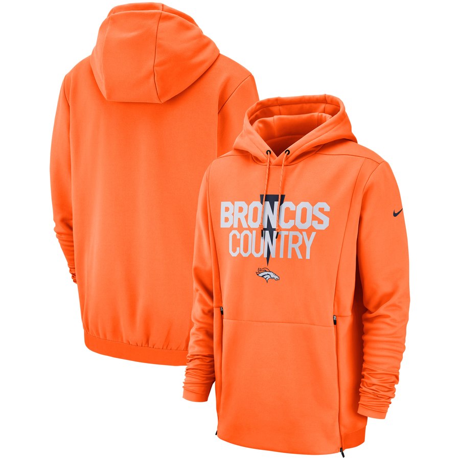 Denver Broncos Sideline Local Lockup Pullover Hoodie Orange cheap jerseys for sale - CheapJerseys.Shop