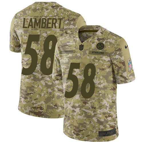 Pittsburgh Steelers #58 Jack Lambert Camo Youth Stitched Limited 2018 Salute to Service Jersey Youth cheap jerseys for sale - CheapJerseys.Shop