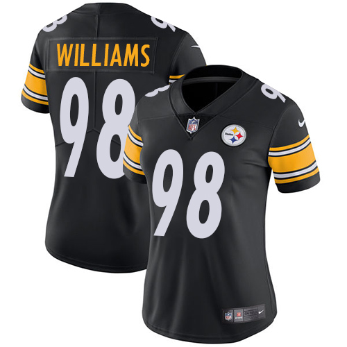 Pittsburgh Steelers #98 Vince Williams Black Team Color Women's Stitched Vapor Untouchable Limited Jersey Womens cheap jerseys for sale - CheapJerseys.Shop