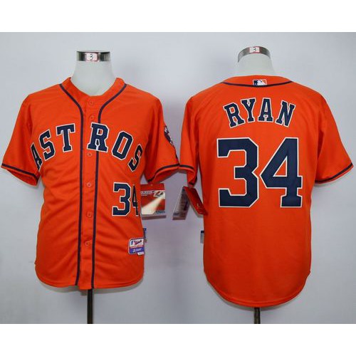 Houston Astros #34 Nolan Ryan Orange Cool Base Stitched Jersey Men's cheap jerseys for sale - CheapJerseys.Shop