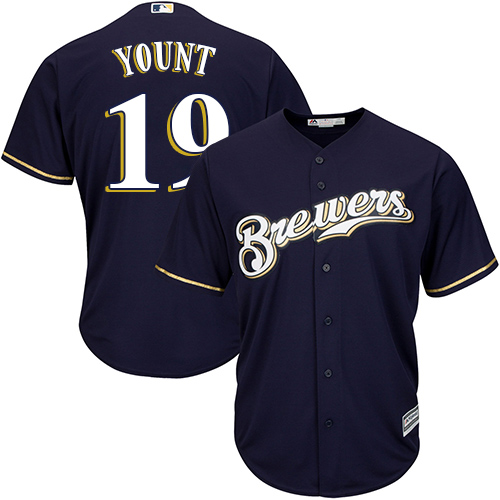 Milwaukee Brewers #19 Robin Yount Navy blue Cool Base Stitched Youth Jersey Youth cheap jerseys for sale - CheapJerseys.Shop