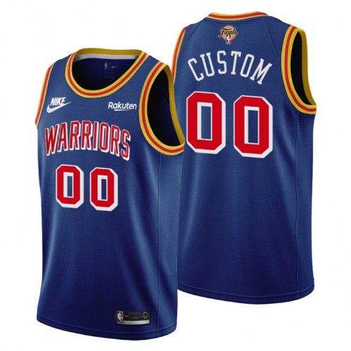 Golden State Warriors Custom Men's Releases Classic Edition 2022 Finals 75th Anniversary Jersey Blue cheap jerseys for sale - CheapJerseys.Shop