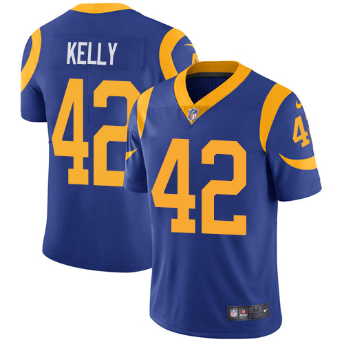 Los Angeles Rams #42 John Kelly Royal Blue Alternate Men's Stitched Vapor Untouchable Limited Jersey Men's cheap jerseys for sale - CheapJerseys.Shop