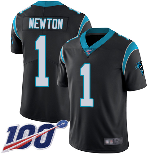 Carolina Panthers #1 Cam Newton Black Team Color Youth Stitched 100th Season Vapor Limited Jersey Youth cheap jerseys for sale - CheapJerseys.Shop