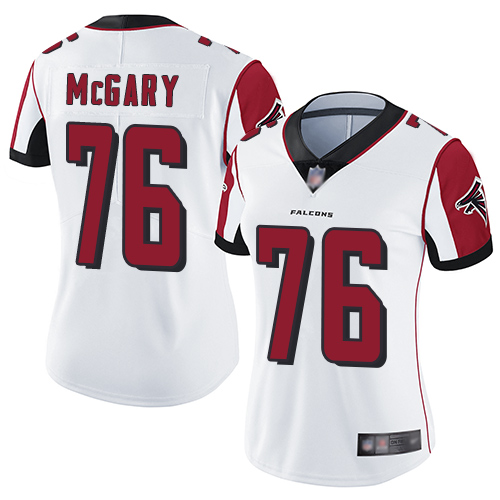 Atlanta Falcons #76 Kaleb McGary White Women's Stitched Vapor Untouchable Limited Jersey Womens cheap jerseys for sale - CheapJerseys.Shop