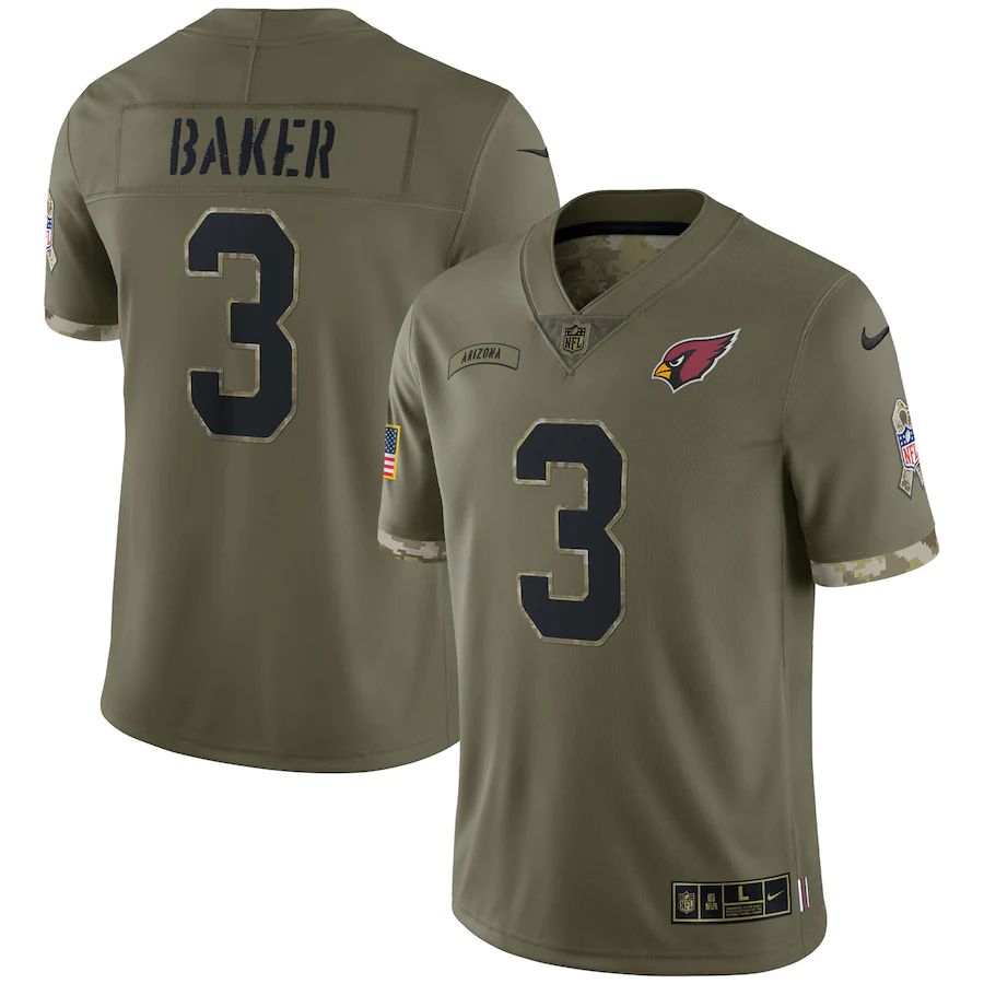 Arizona Cardinals #3 Budda Baker Men's 2022 Salute To Service Limited Jersey - Olive cheap jerseys for sale - CheapJerseys.Shop
