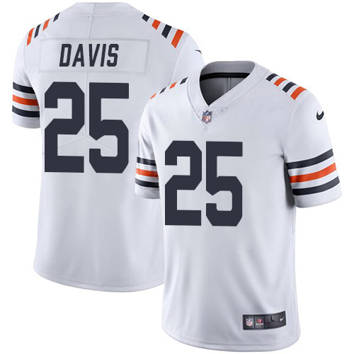 Chicago Bears #25 Mike Davis White Men's 2019 Alternate Classic Stitched Vapor Untouchable Limited Jersey Men's cheap jerseys for sale - CheapJerseys.Shop
