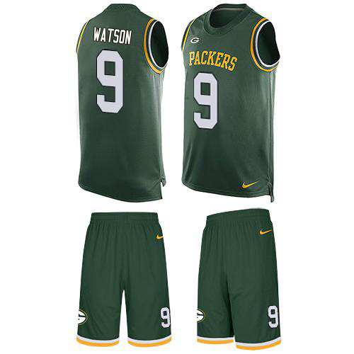 Packers #9 Christian Watson Green Team Color Men's Stitched Limited Tank Top Suit Jersey cheap jerseys for sale - CheapJerseys.Shop