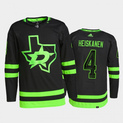 Dallas Stars #4 Miro Heiskanen Men's 2021-22 Alternate Authentic Jersey - Black Men's cheap jerseys for sale - CheapJerseys.Shop