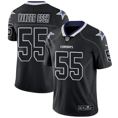 Cowboys #55 Leighton Vander Esch Lights Out Black Men's Stitched Limited Rush Jersey cheap jerseys for sale - CheapJerseys.Shop
