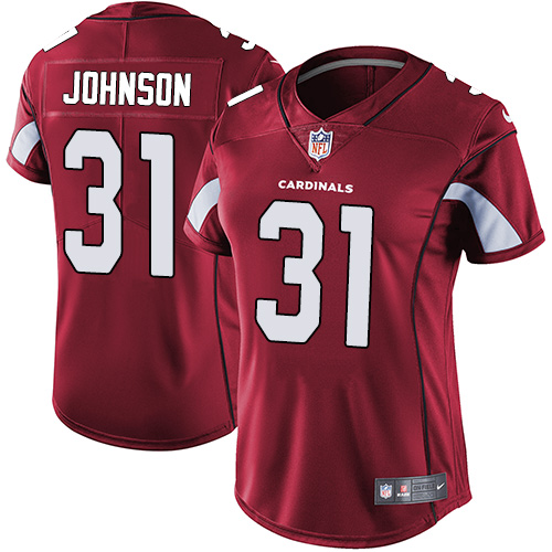 Arizona Cardinals #31 David Johnson Red Team Color Women's Stitched Vapor Untouchable Limited Jersey Womens cheap jerseys for sale - CheapJerseys.Shop