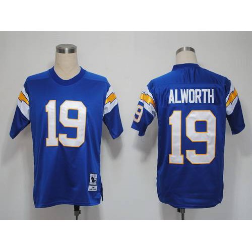 Mitchell And Ness 1984 Los Angeles Chargers #19 Lance Alworth Light Blue Stitched Jersey Men's cheap jerseys for sale - CheapJerseys.Shop