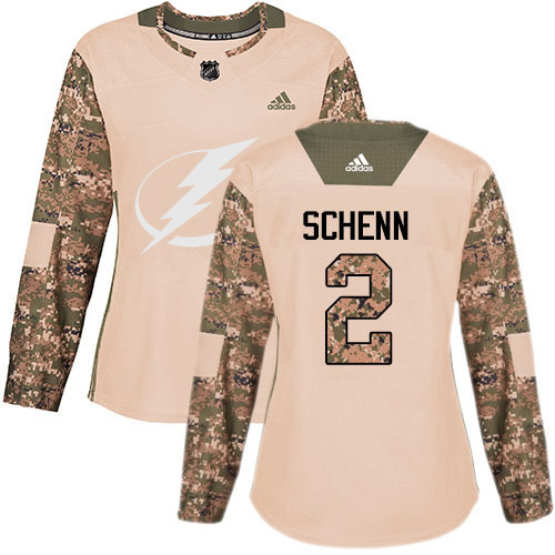 Tampa Bay Lightning #2 Luke Schenn Camo Authentic 2017 Veterans Day Women's Stitched Jersey Womens cheap jerseys for sale - CheapJerseys.Shop
