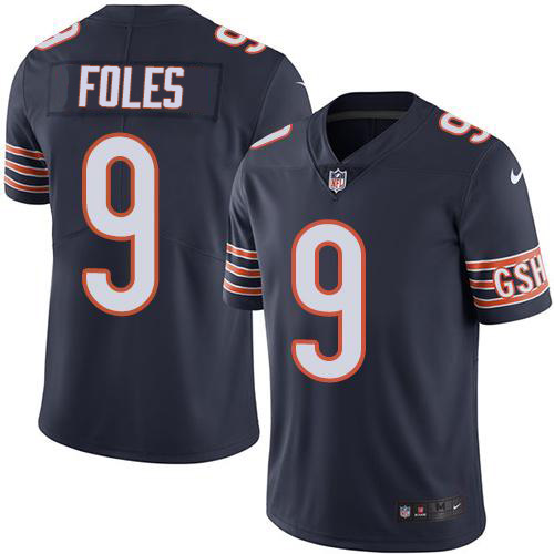 Chicago Bears #9 Nick Foles Navy Blue Team Color Men's Stitched Vapor Untouchable Limited Jersey Men's cheap jerseys for sale - CheapJerseys.Shop