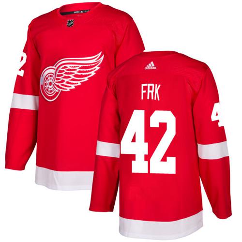Detroit Red Wings #42 Martin Frk Red Home Authentic Stitched Jersey Men's cheap jerseys for sale - CheapJerseys.Shop