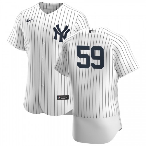 New York New York Yankees #59 Luke Voit Men's White Navy Home 2020 Authentic Player Jersey Men's cheap jerseys for sale - CheapJerseys.Shop
